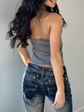 Eyelet Halter Top