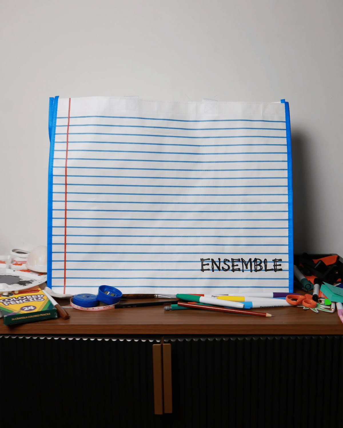 🎨 DIY Notebook Tote Bag with 3 Markers ✨