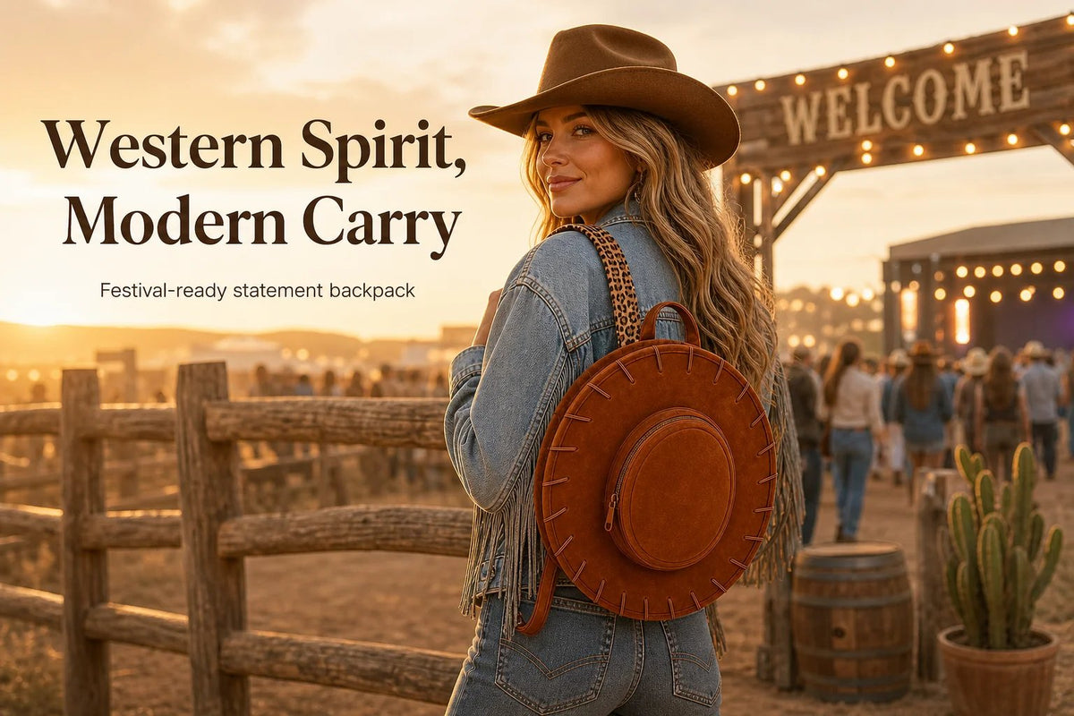 🎉Western Cowgirl Hat Backpack