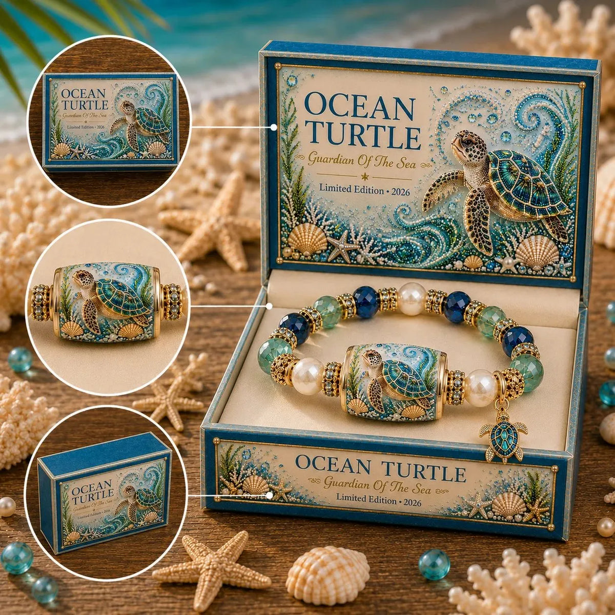 💥 Last Day 49% OFF – 🌊 Ocean Guardian Bracelet Collection | 7 Marine Creature Designs, Gemstone-Style Beads & Matching Sea Charms 🐚✨