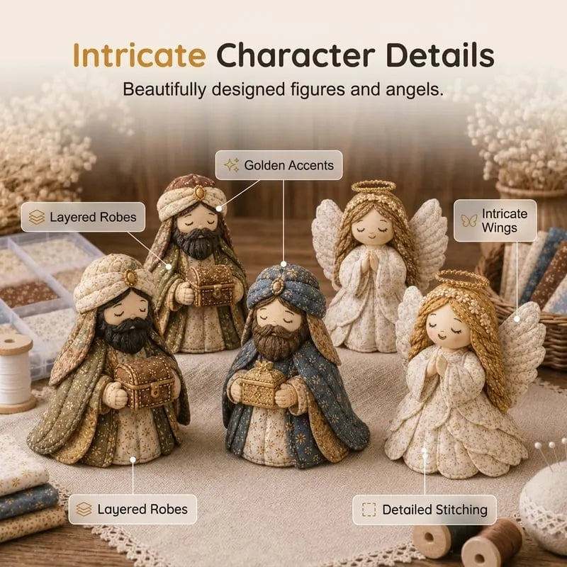 🎉DIY Patchwork Nativity Scene Sewing Kit