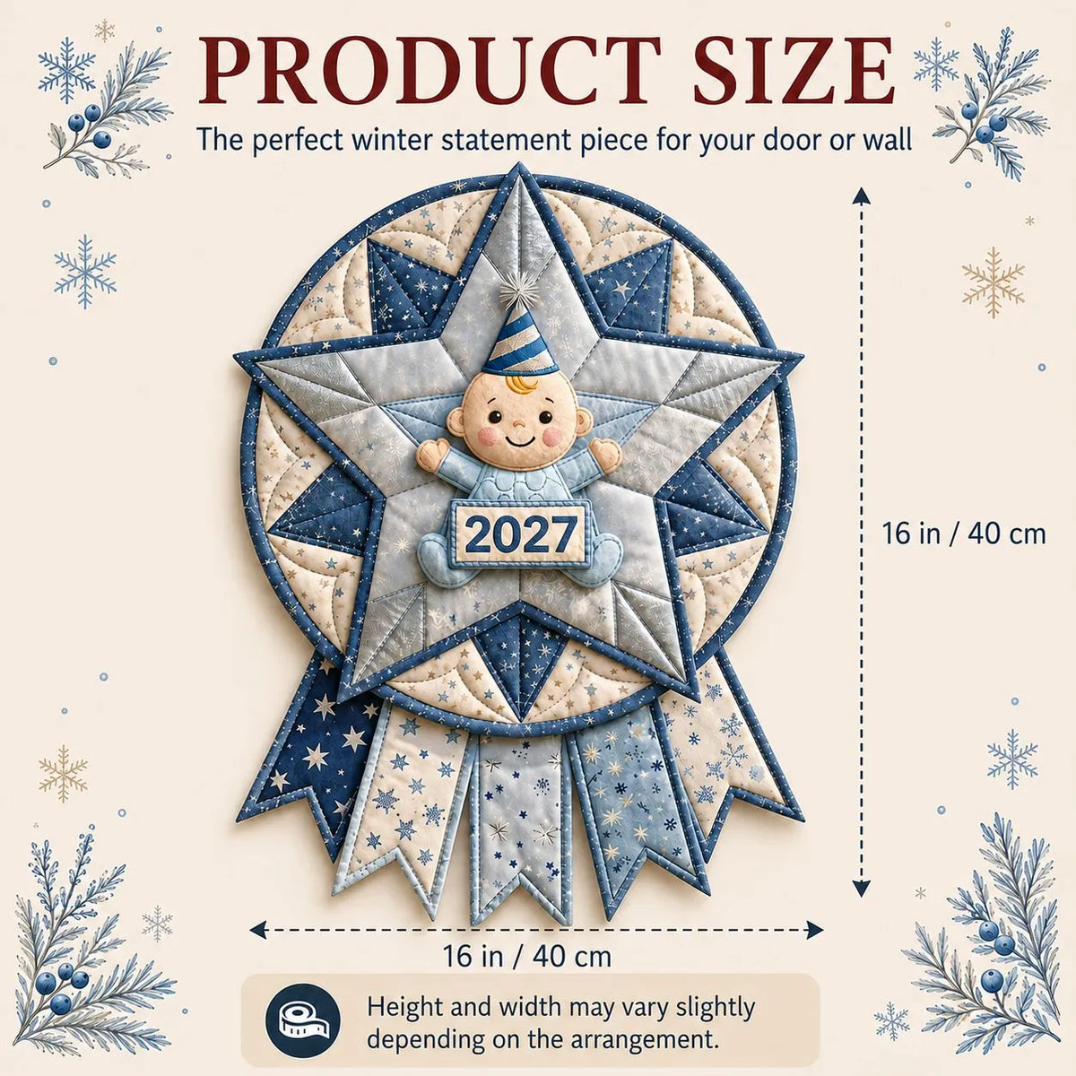 🎉 Beginner-Friendly 12-Month Themed 3D Quilted Door Hanger Sewing Kit Collection | Complete Kit with Coordinated Fabrics, Sewing Materials & Step-by-Step Guide Included 💕