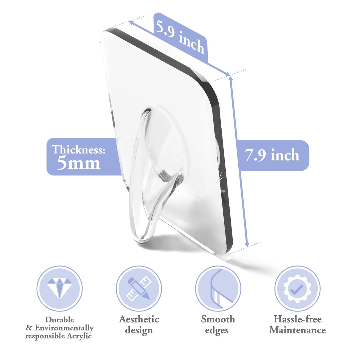 🎉Photo Frame Shaped Clear Acrylic Flower Vase