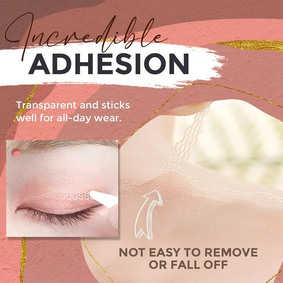 BrwonTMGLUE-FREE INVISIBLE DOUBLE EYELID STICKER