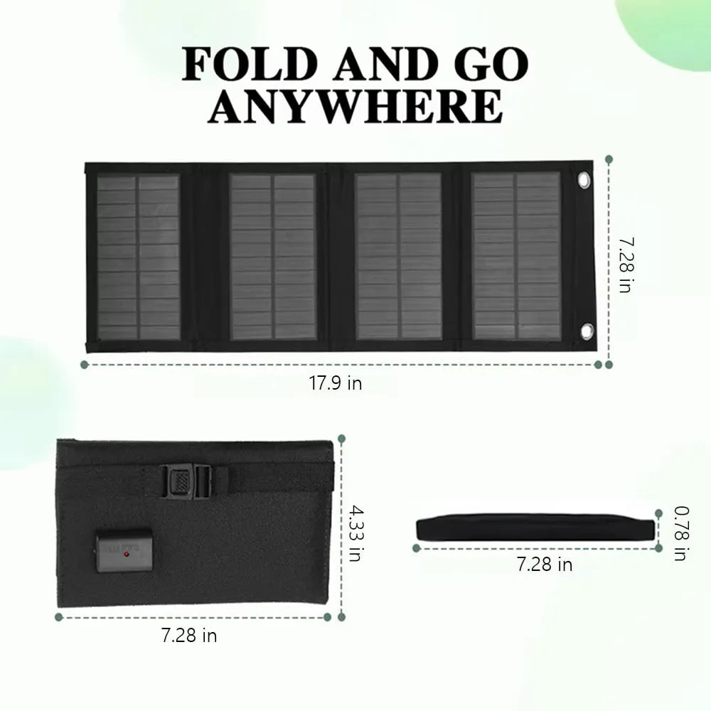 🔥HOT SALE🔥 Foldable 10W Solar Charger Panel with USB Output