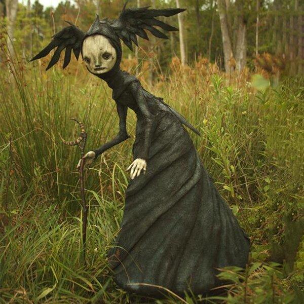 The Dark and Bizarre Art - Creepy Witch Sculptures | Halloween Decoration