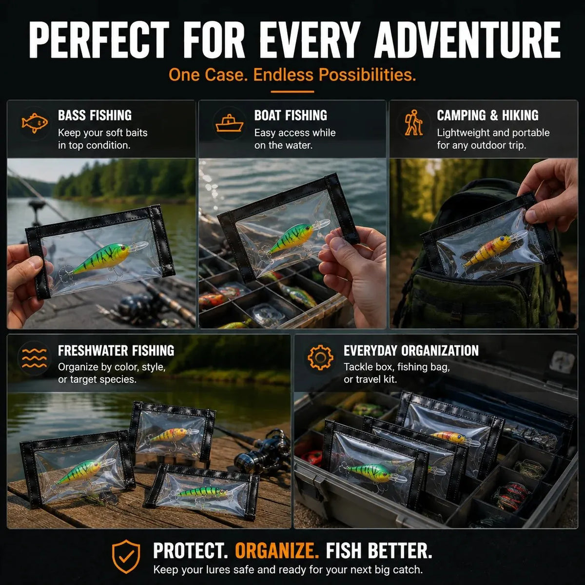 🔥HOT SALE🔥🎣 Fishing Lure Protective Case | Soft Bait Storage Box For Anglers