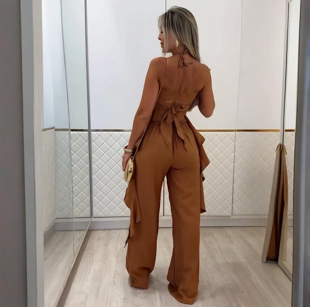 🦋Women's Backless Top & Loose Wide Leg Pants Set(FREE SHIPPING)
