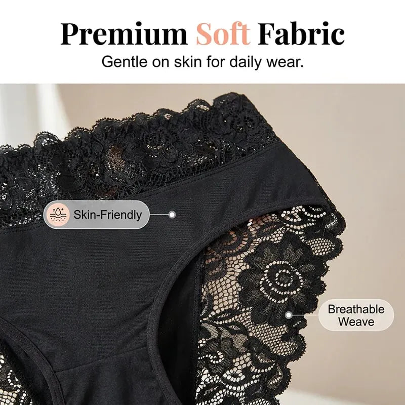 📢📢48% OFF !! ⏰Women's Soft Breathable Lace Briefs