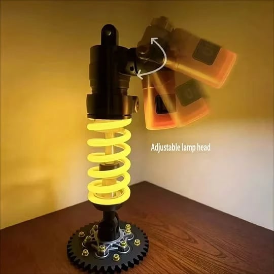 🎉🔥Inspired Suspension Shock Absorber Lamp - Adjustable LED Light for Gamers & Car Enthusiasts