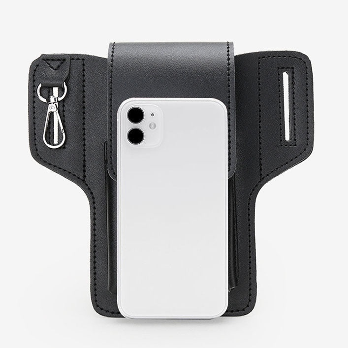 Lederen hoesje voor mobiele telefoon