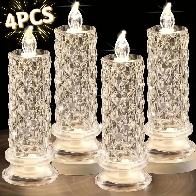 ✨🕯️LED Plastic Candle Lights 🌈Battery Operated
