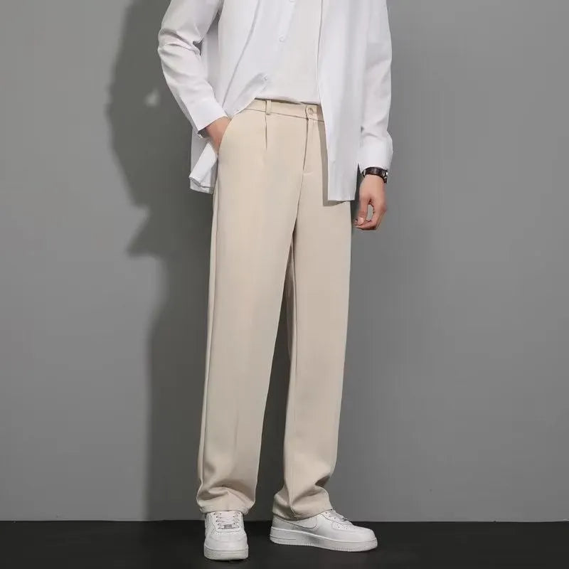 ice Silk Straight Leg Pants (Buy 2 pieces for free shipping)