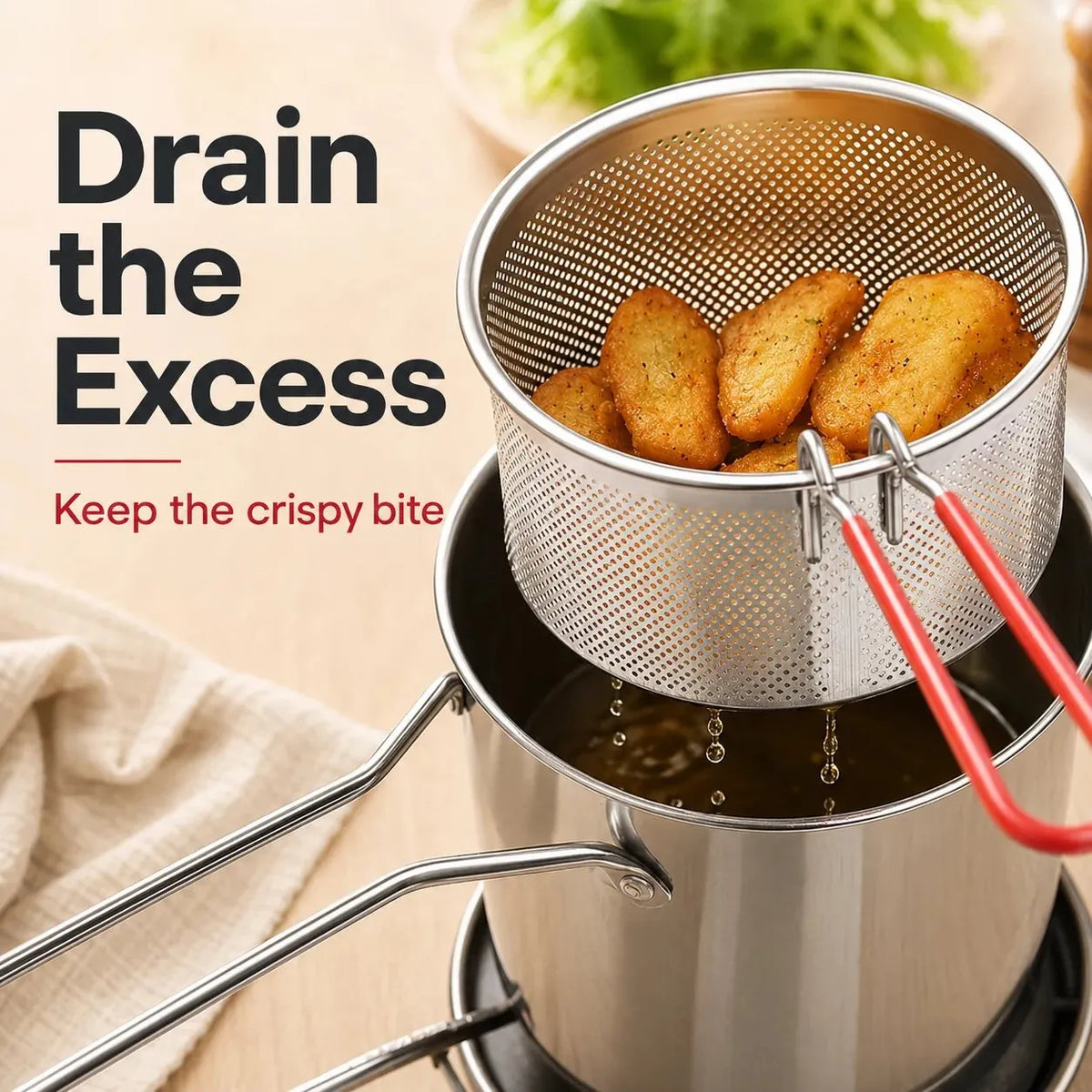 🎉🍟 Home Mini Deep Fryer – Skip Takeout, Make Fresh Fries & Snacks Anytime