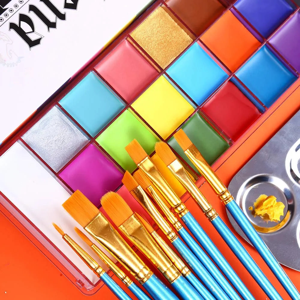 👻Face Body Paint Oil Palette,🎃Halloween,performance,cosplay