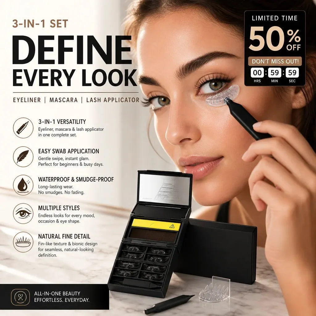 🔥HOT SALE🔥3-in-1 Kit: Eyeliner and Lower Lash Stamp