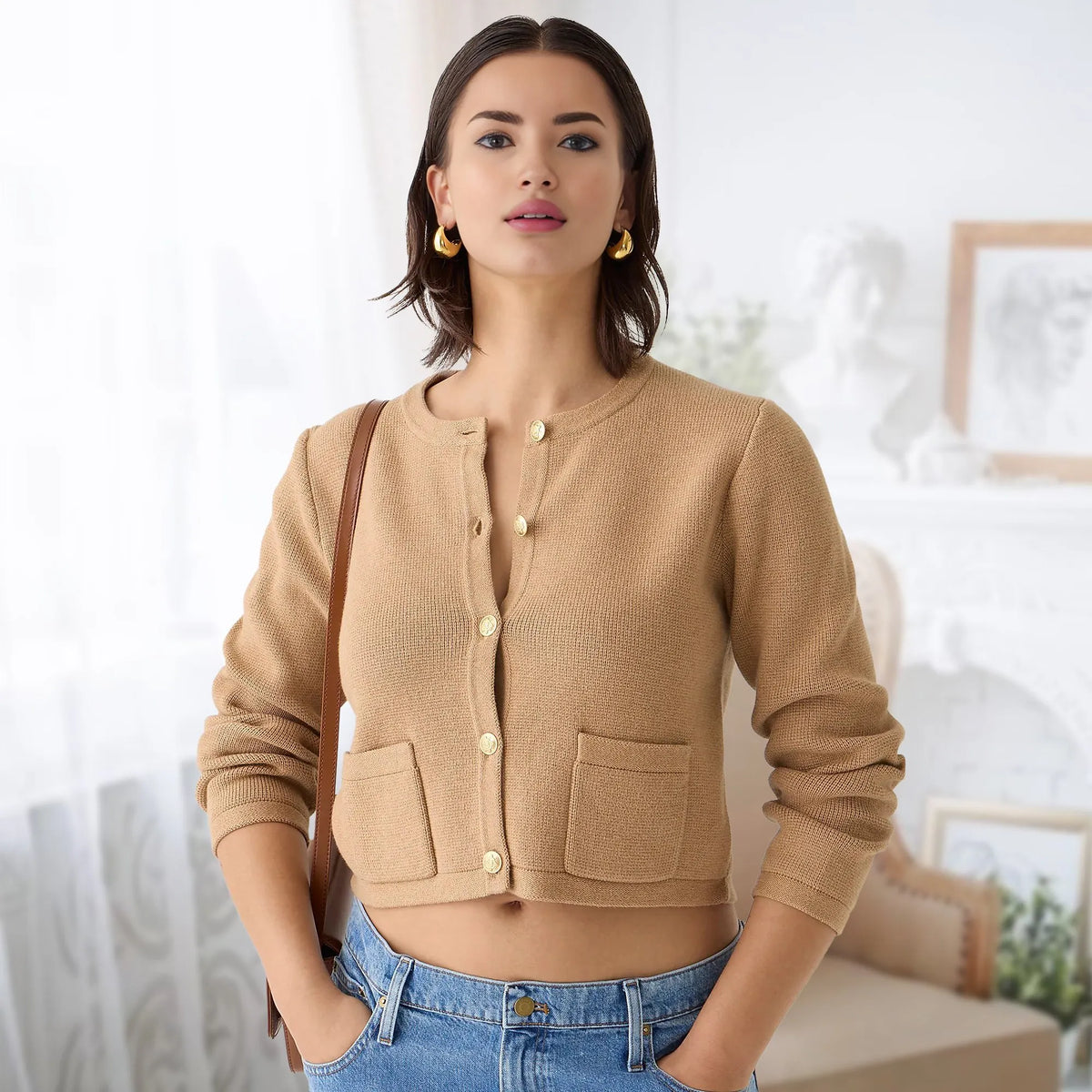 🔥Lady Patch Pocket Cardigan(Buy 2 Free Shipping)
