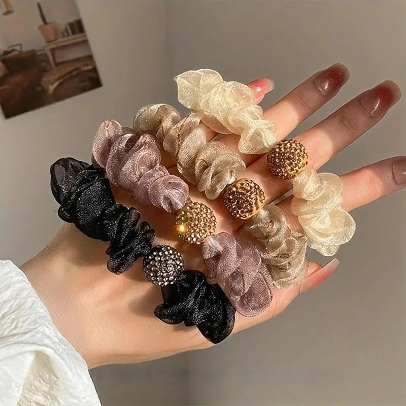 Elegant Rhinestone Mesh Hair Ties ⚡ BUY 2 GET 1 FREE