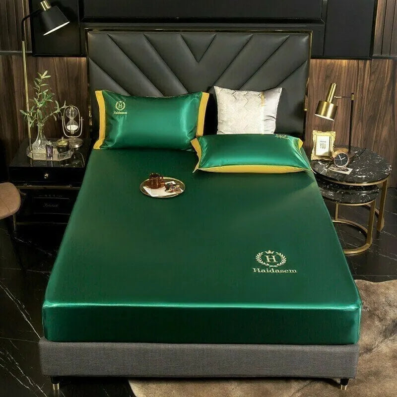 🎁Summer Promotion-Free Pillowcase & 49% OFF🎁-Ice Silk Bed Sheet