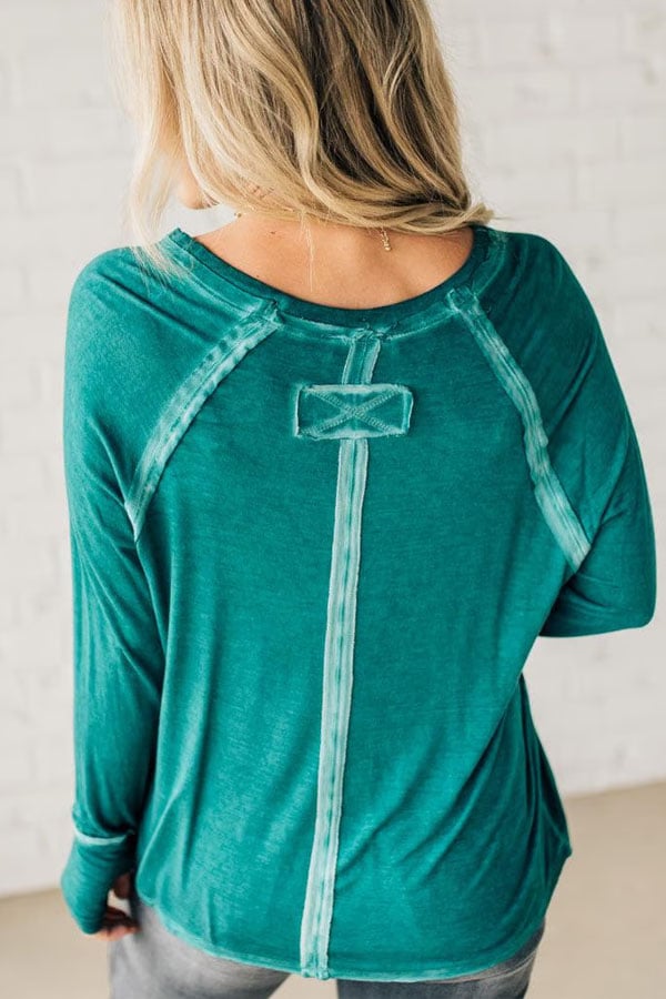 Mineral Wash Thumbhole Tee (Buy 2 Free Shipping)