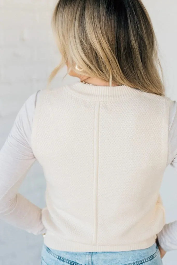 Cable Knit Vest | Buy 2 Free Shipping