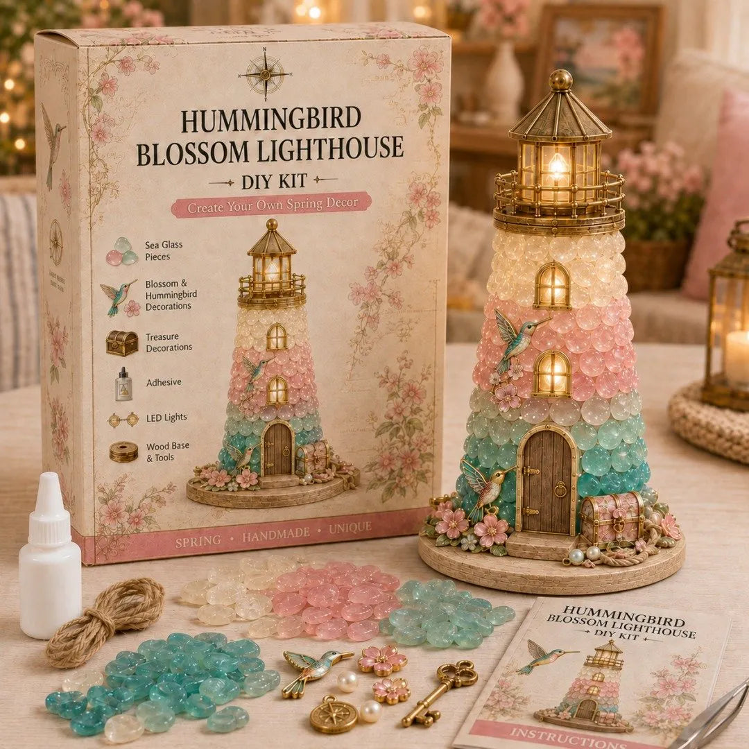 🔥 HOT SALE 🔥⏳ Last Day 49% OFF – 🌊 Beginner-Friendly DIY Lighted Sea Glass-Style Lighthouse Kit Collection | Complete Kit with Sea Glass-Style Pieces, LED Lights & Step-by-Step Guide Included 💕