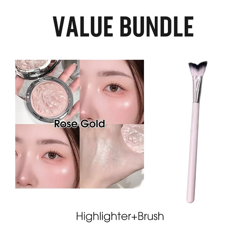 🔥HOT SALE🔥Lion Embossed Shimmer Highlighter Palette