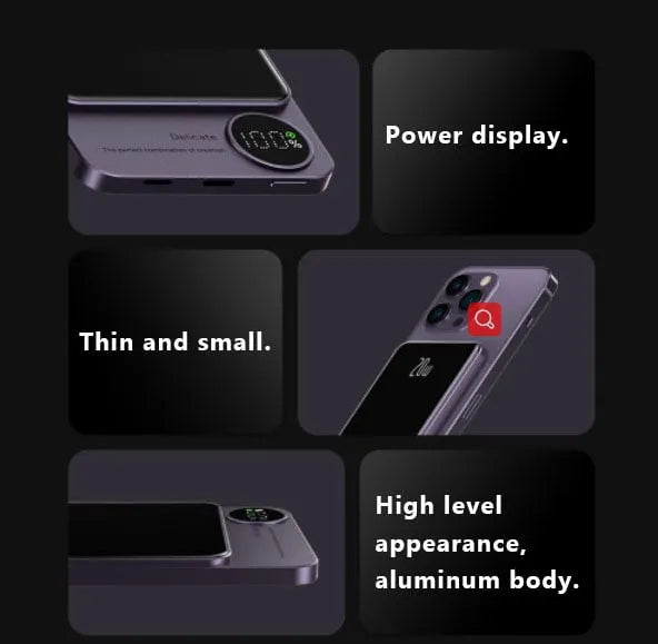 (🔥 Early Mother's Day Sale - BUY 1 FREE SHIPPING)- Powerbank Magnetic-(Buy 10000mAh save more)