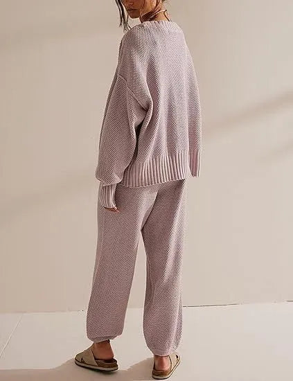 Soft Ribbed Knit Cardigan Set (FREE SHIPPING)