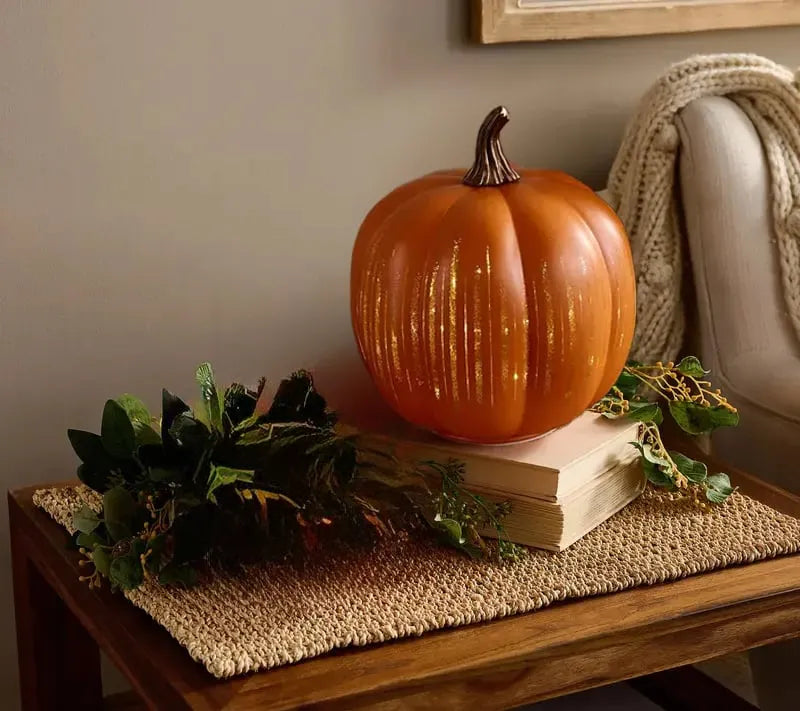 Illuminated Starry Night Pumpkins by Valerie