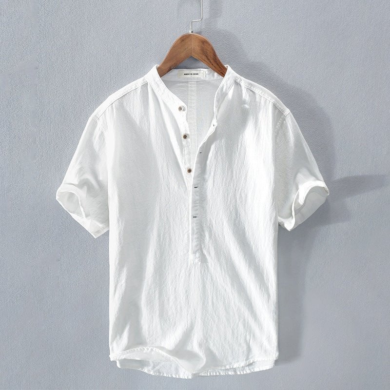 BUY 2 FREE SHIPPING-🔥Men's New Linen Casual Short Sleeve Shirt