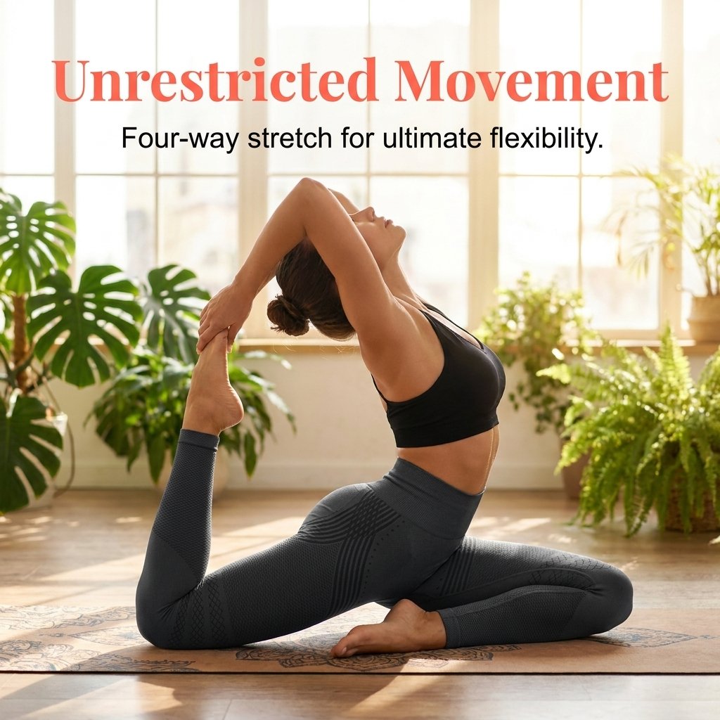 Women's High-Waisted Stretchy Butt-Lifting Yoga Leggings