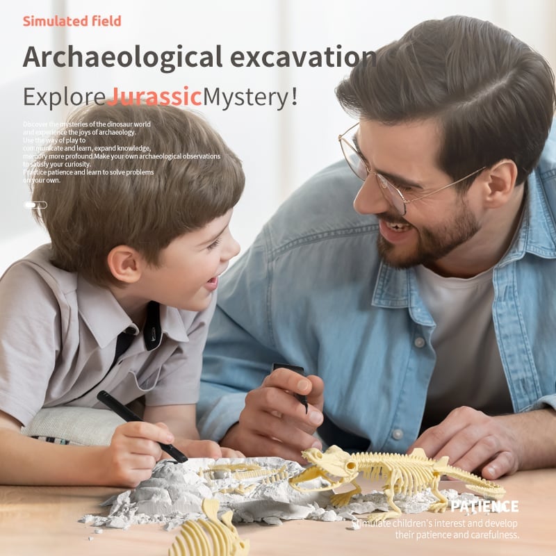 Great Educational Toy for Kids🎁New Arrival Dinosaur Fossil Digging Kit