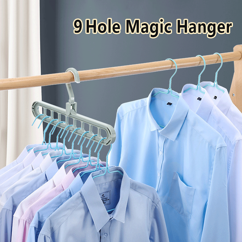 New Year Hot Sale -Porous Rotating Magic Clothes Hanger