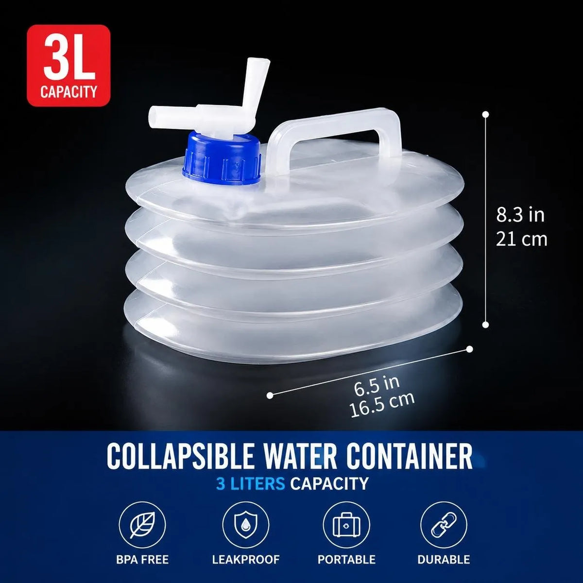 📢📢50% OFF !! ⏰Collapsible Water Container with Spigot