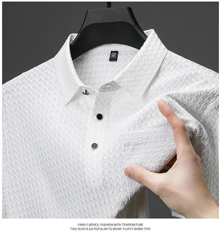 Structured Short-Sleeve Shirt for Men