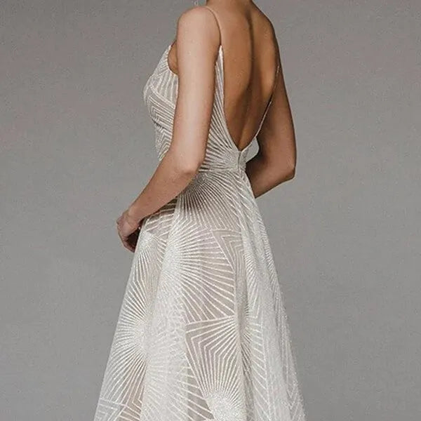 🔥Last day 49% OFF🔥Stylish V-neck strap A-line dress