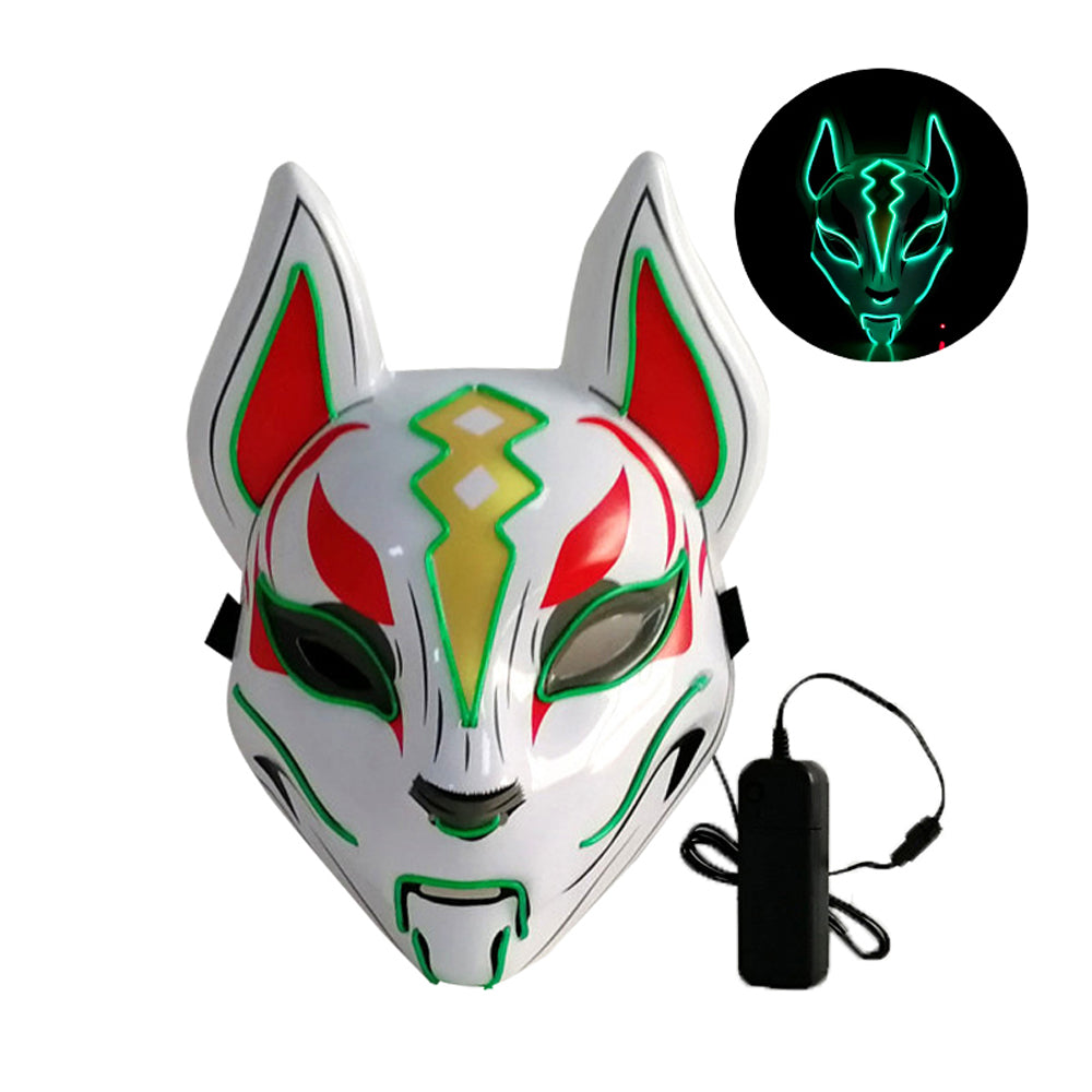 Halloween party LED glowing fox mask