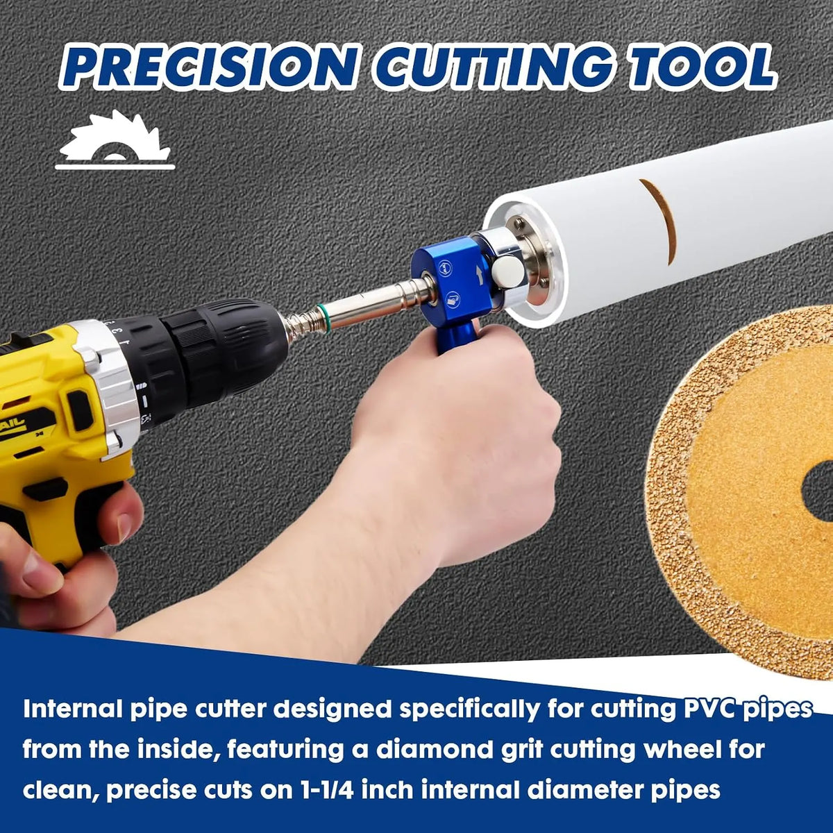 🔥HOT SALE🔥⚙️ 1-1/4" PVC Inside Pipe Cutter | Precision Internal Pipe Cutting Tool
