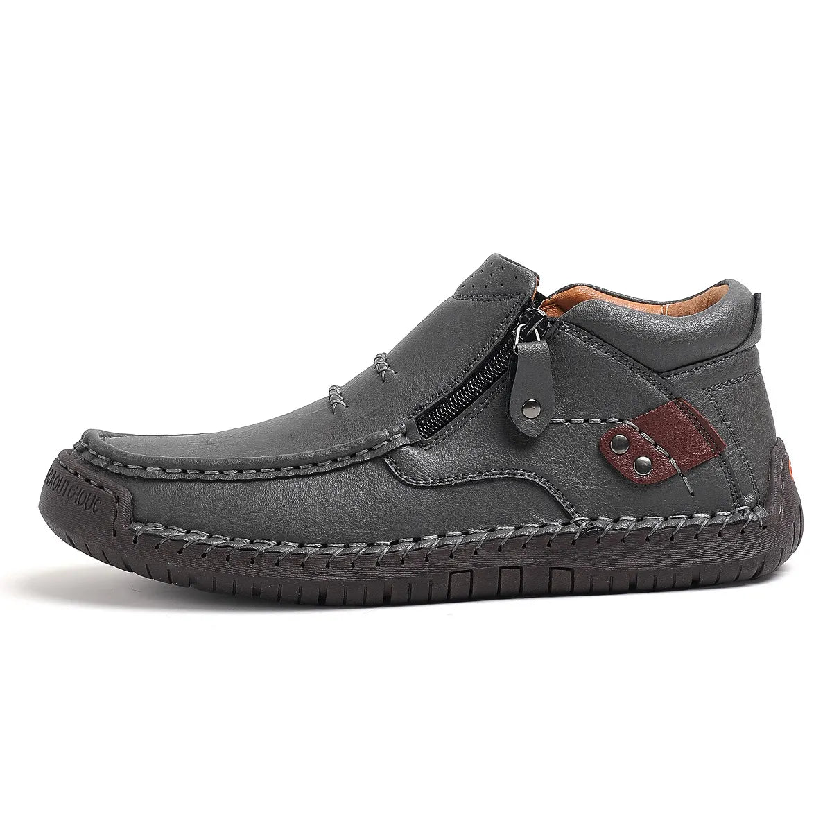Men’s Handmade Premium Leather Slip-On Driving Boots