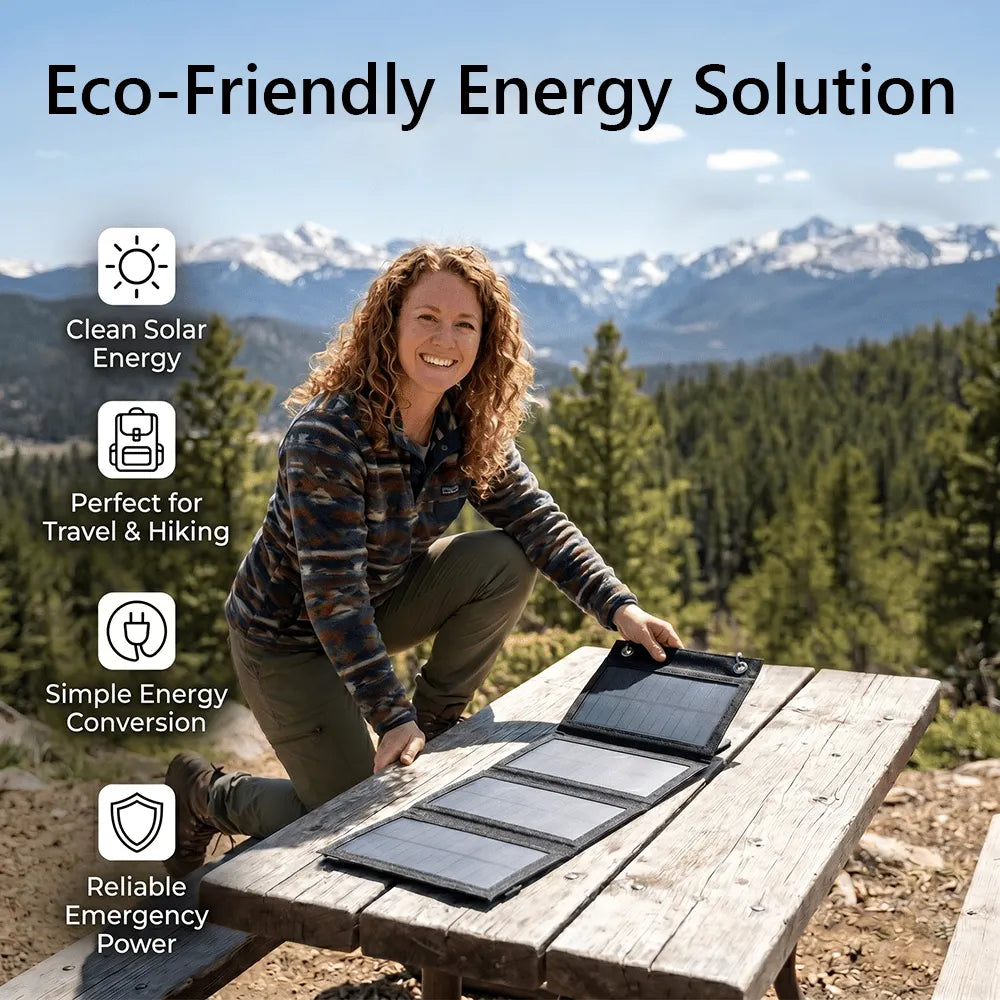 🔥HOT SALE🔥 Foldable 10W Solar Charger Panel with USB Output