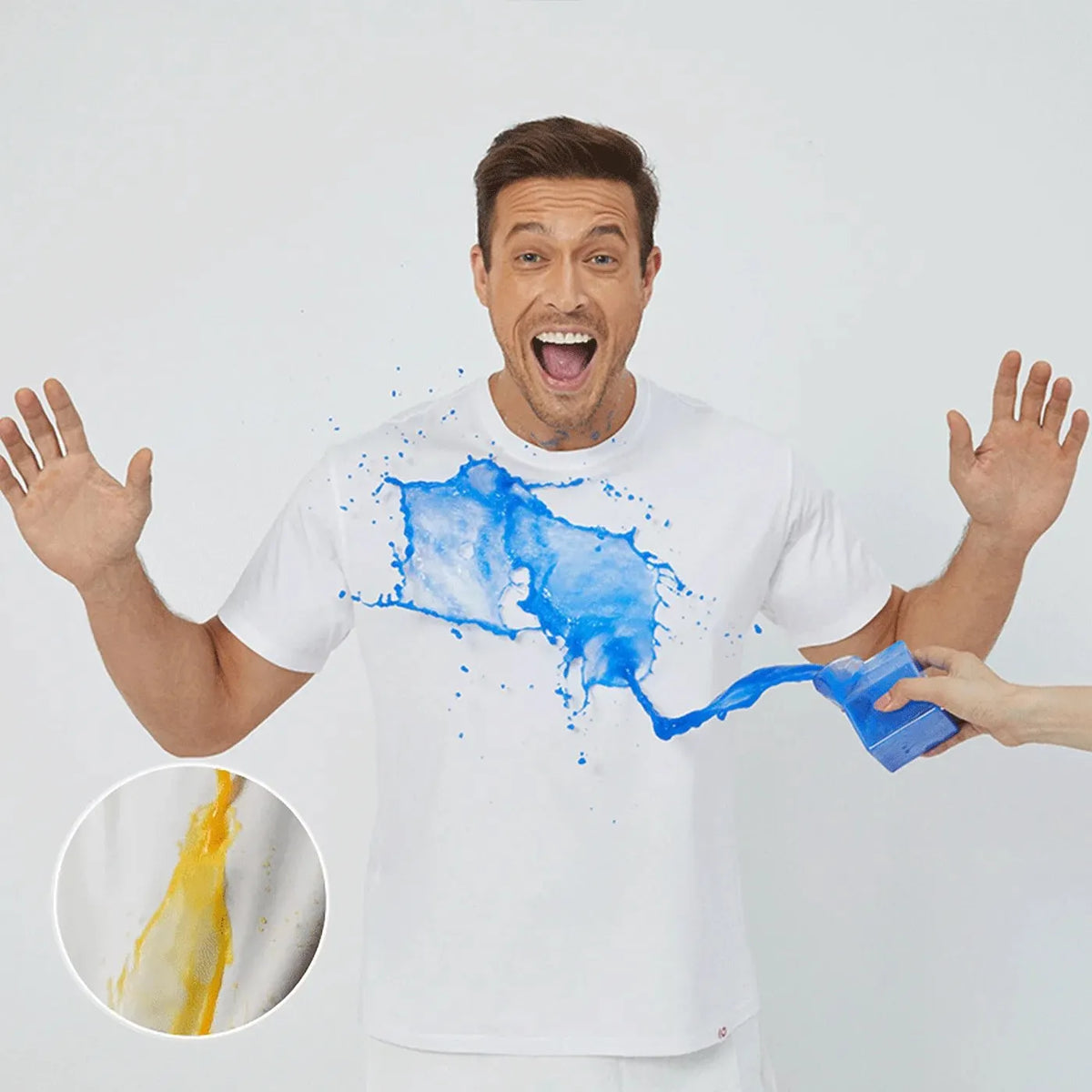 Water Repellent and Stain Resistant Solid Short-sleeve Tee