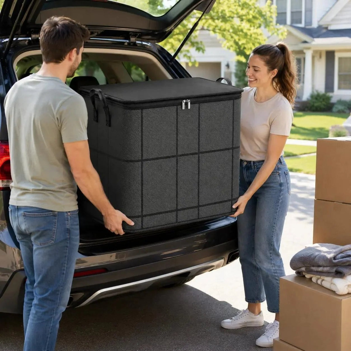🔥HOT SALE🔥💥49% OFF Factory Clearance –📦Foldable Storage Tote – Waterproof, Dustproof, Big & Portable 🌟