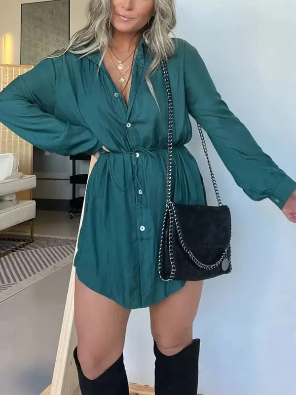 Women's Solid Color Long Sleeve Shirt Suit✨Buy 2 Free Shipping