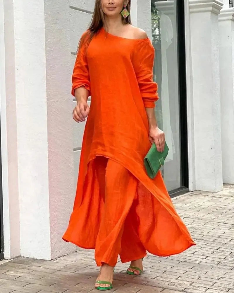 🔥HOT Sale - Casual Solid Color Two-piece Set 💥 BUY 2 FREE SHIPPING