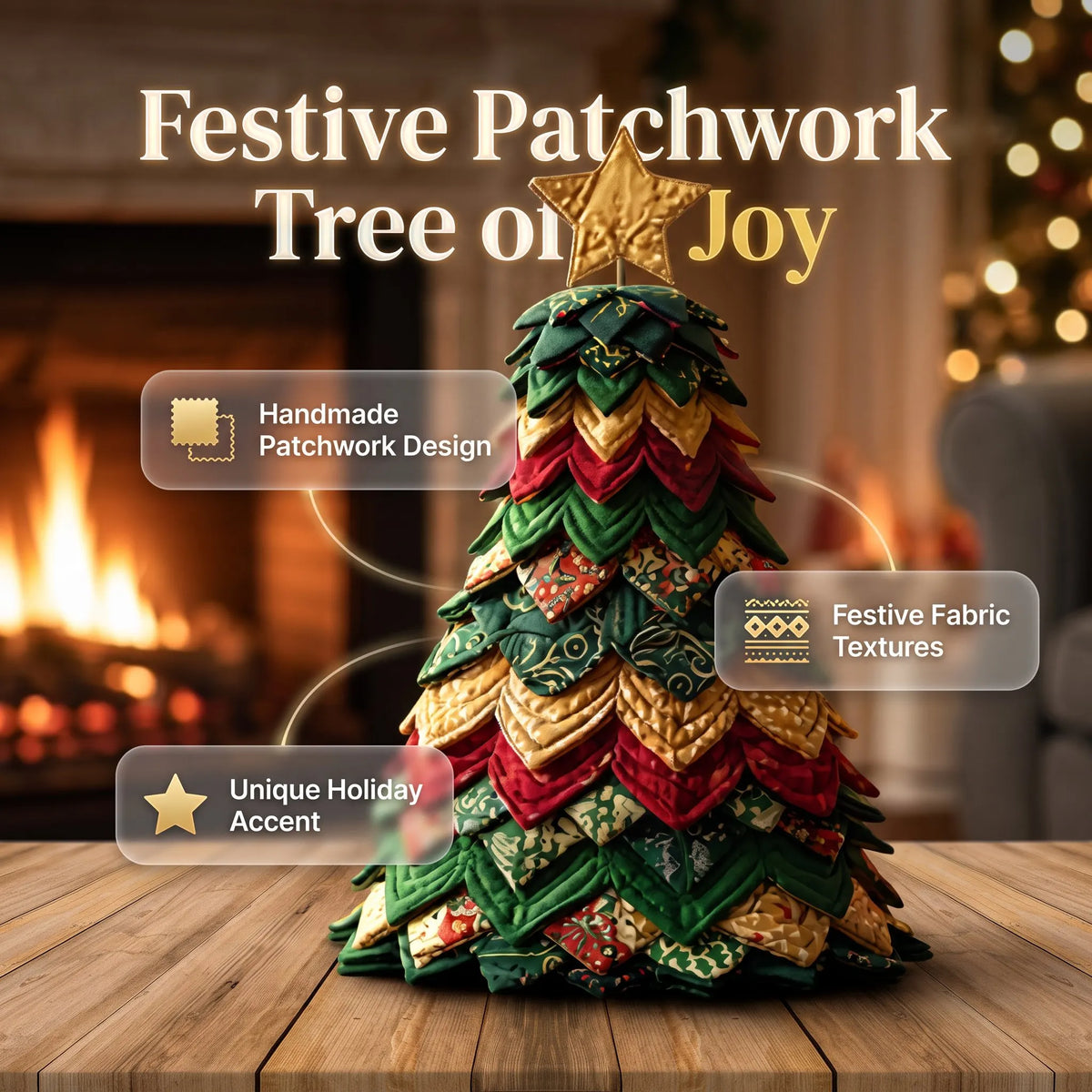 🔥HOT SALE🔥🎄 Layered Patchwork "Tree of Joy"