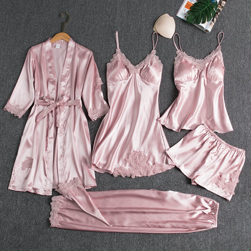 5 PIECES NIGHT DRESS | BUY 2 SETS FREE SHIPPING