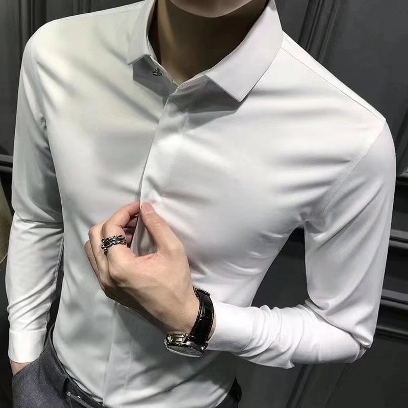 Men's Wrinkle-Free Button-Down Shirt