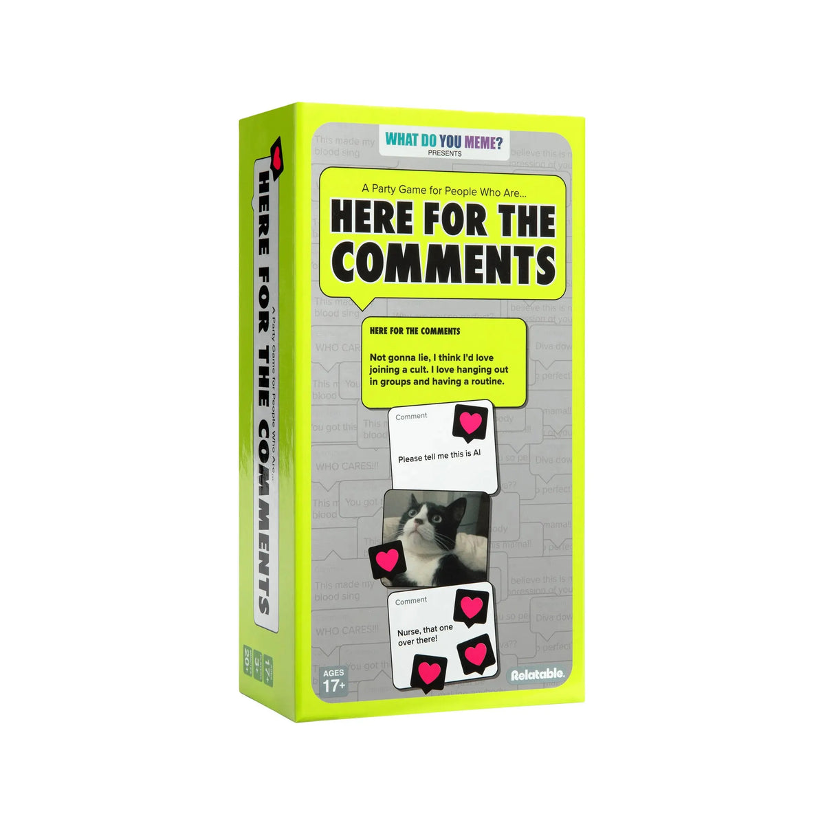 Here For The Comments– Chaotic Party Game for Meme Lovers & Friends 🔥
