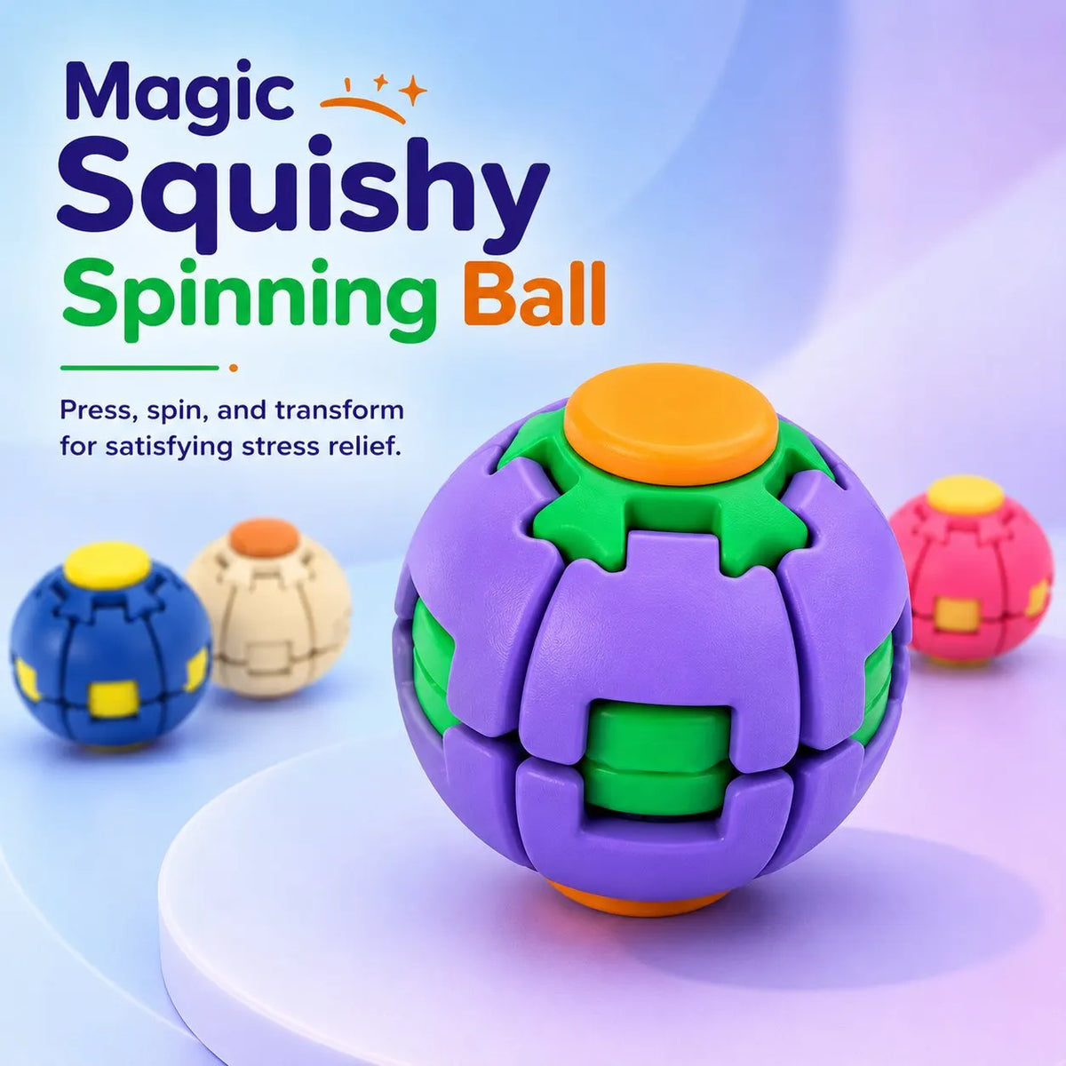 🔥HOT SALE🔥Various Styles🔥Magic Squishy Spinning Ball